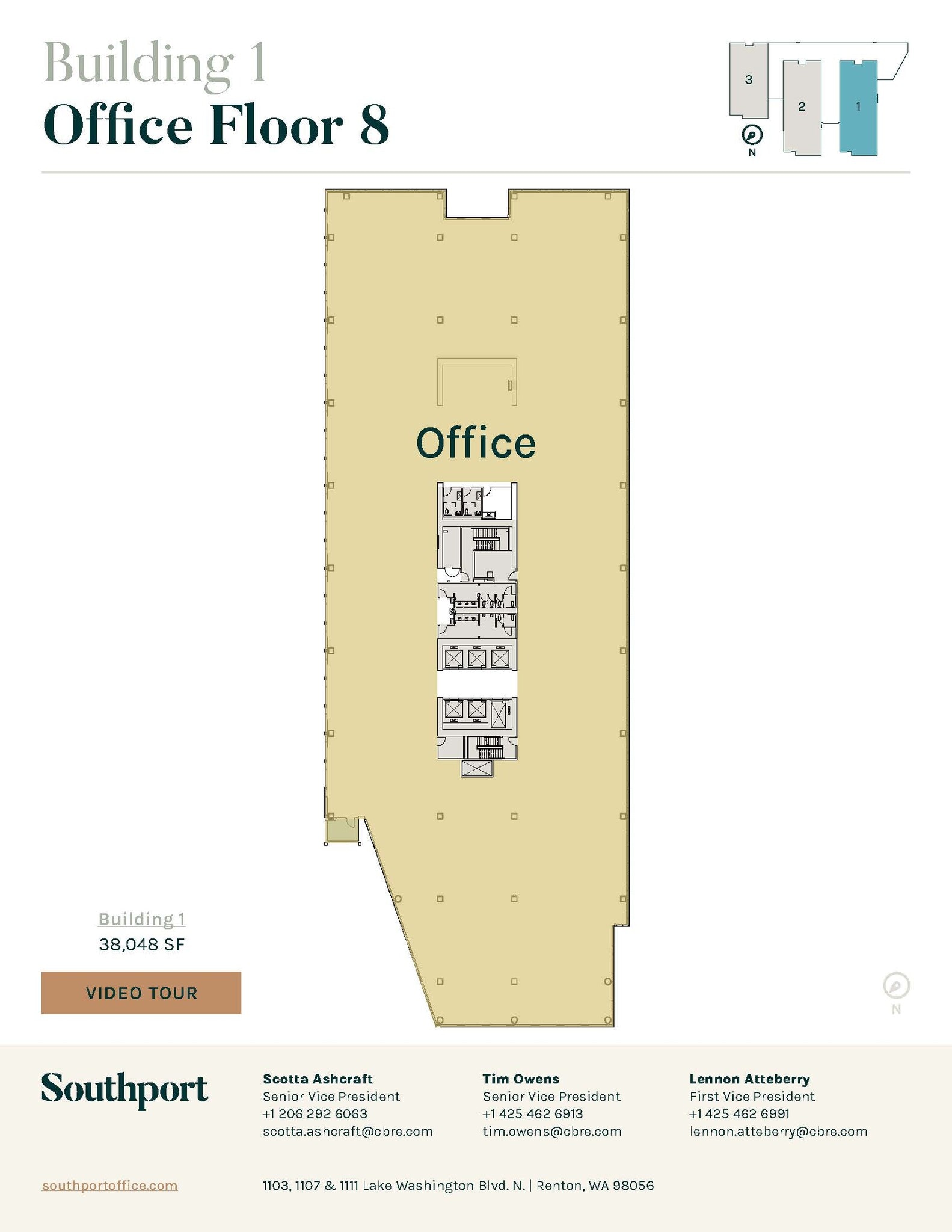 1101 Lake Washington Blvd N, Renton, WA for lease Floor Plan- Image 1 of 8