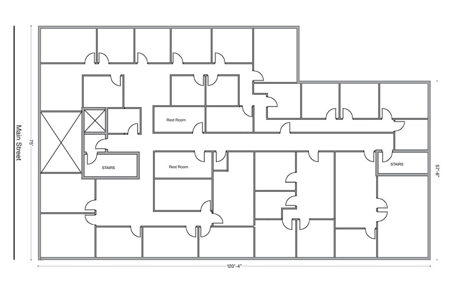 6515 Main St, Trumbull, CT for lease - Typical Floor Plan - Image 3 of 7