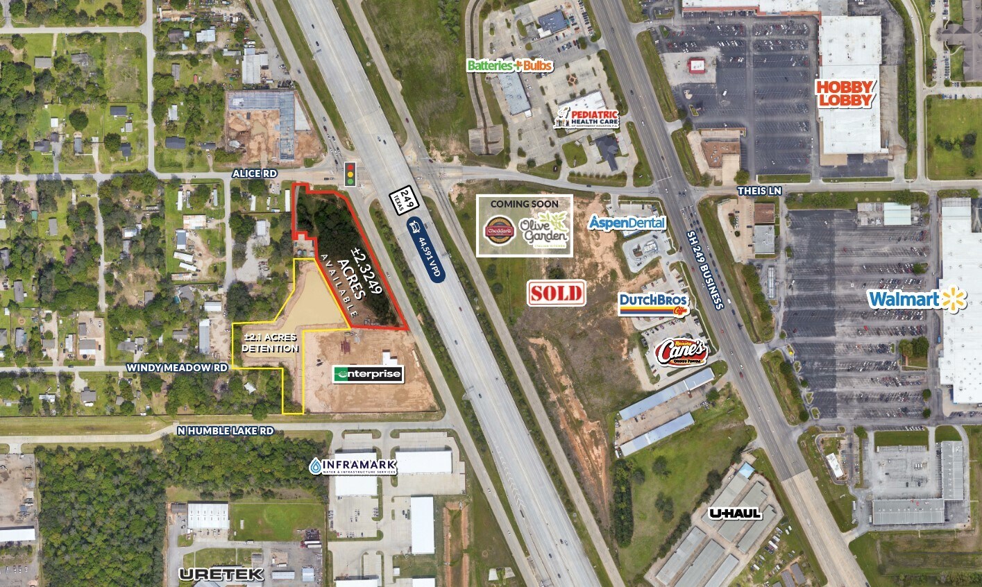 13810 Windy Meadow Rd, Tomball, TX for sale Aerial- Image 1 of 3