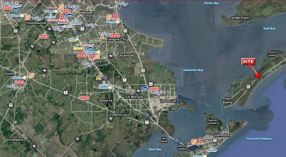 1125 E Bay Dr, Port Bolivar, TX à vendre - Photo du bâtiment - Image 2 de 2