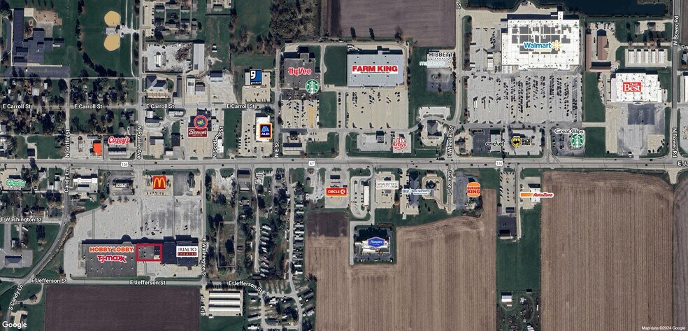 1325 E Jackson St, Macomb, IL à louer - Aérien - Image 2 de 3