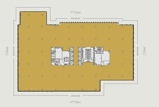 600 5th St NW, Washington, DC à louer Plan d’étage- Image 2 de 2