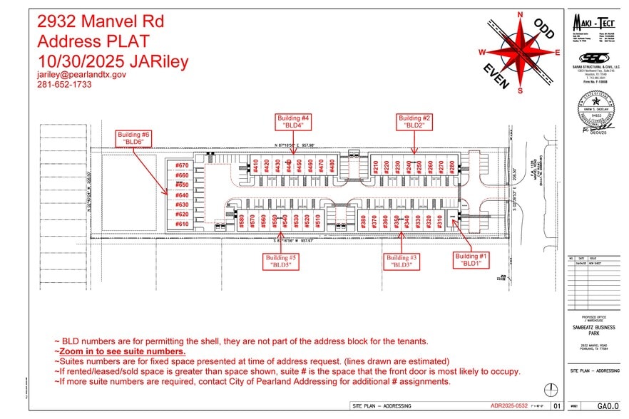 2932 Manvel Rd, Pearland, TX for sale - Plat Map - Image 3 of 15