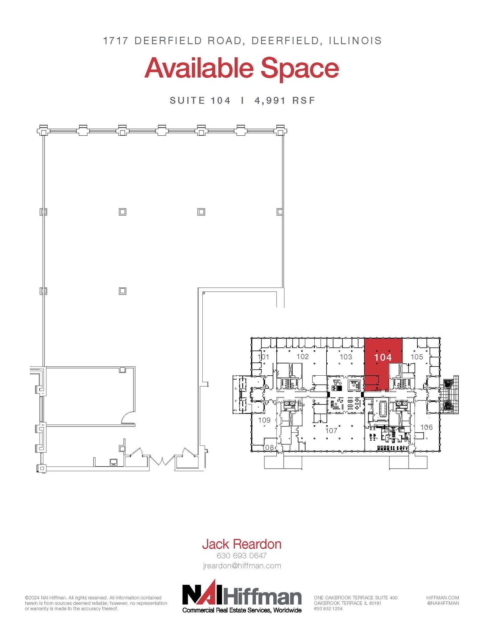 1717 Deerfield Rd, Deerfield, IL for lease Floor Plan- Image 1 of 2