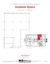 1717 Deerfield Rd, Deerfield, IL for lease Floor Plan- Image 1 of 2