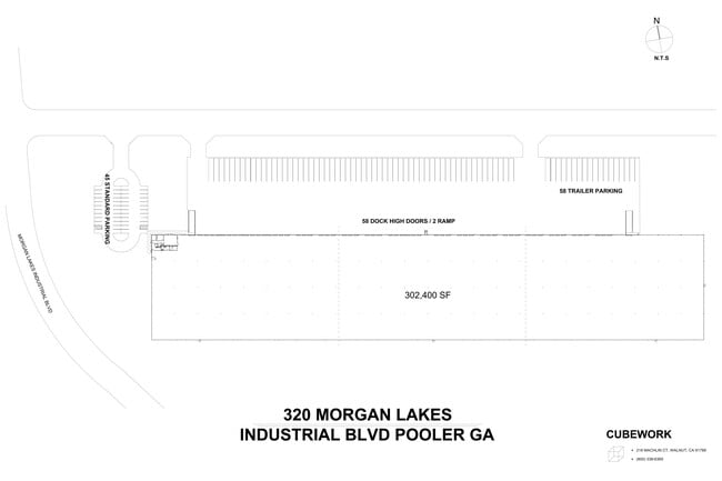 Plus de détails pour 320 Morgan Lakes Blvd, Pooler, GA - Industriel à louer