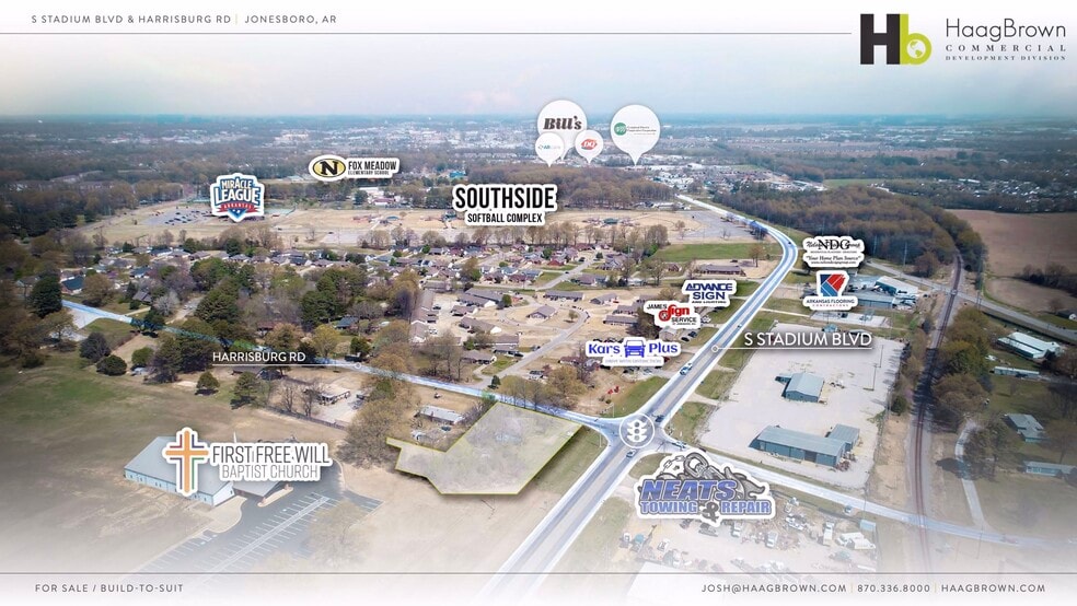 5325 Stadium Blvd, Jonesboro, AR à vendre - Aérien - Image 3 de 7