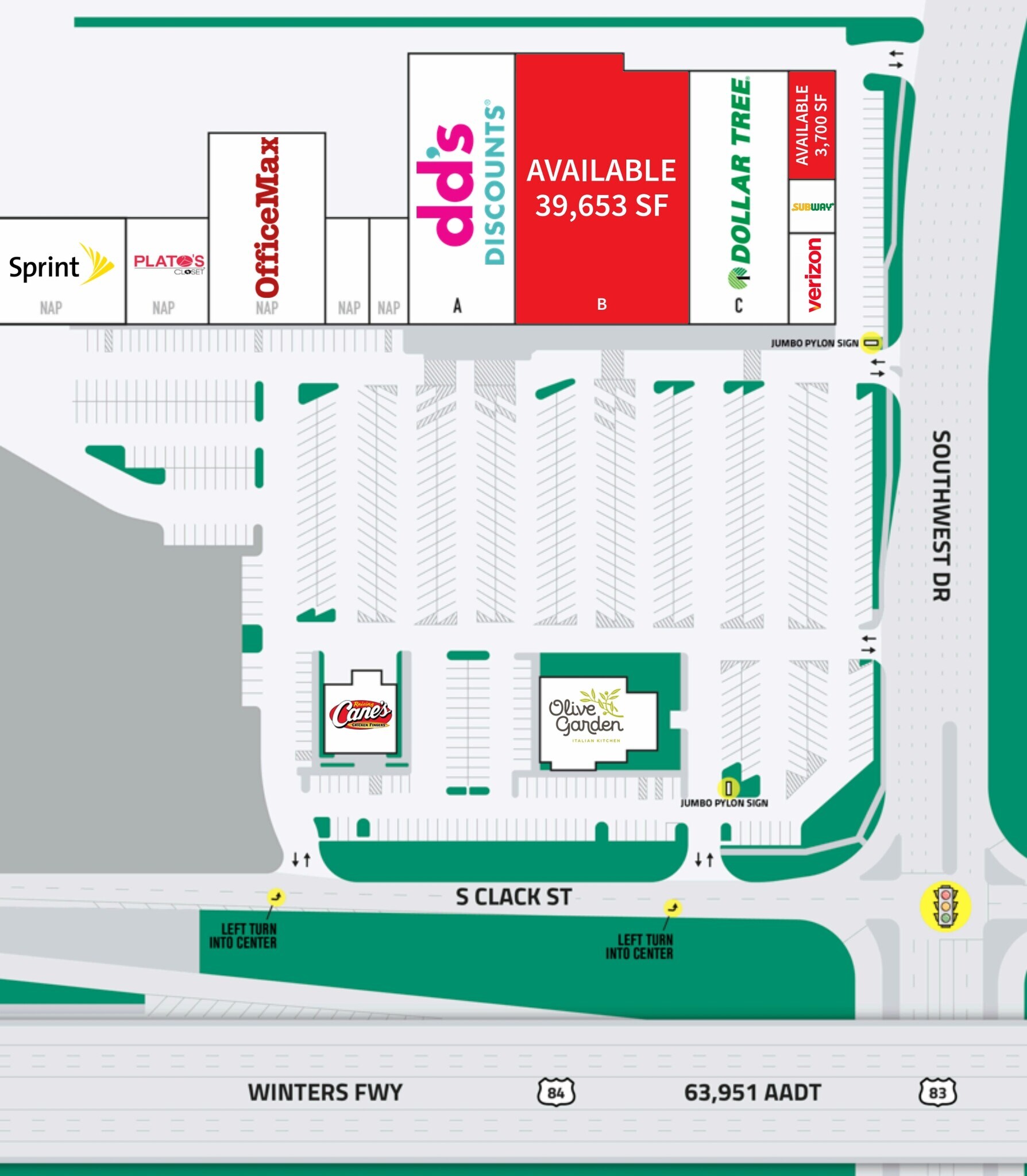 3226-3234 S Clack St, Abilene, TX for lease Site Plan- Image 1 of 1