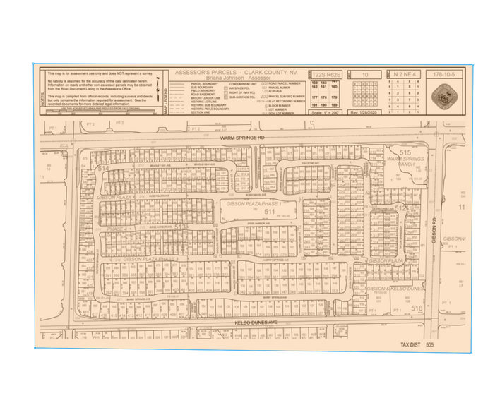 1070 Fish Pond Ave, Henderson, NV à vendre - Plan cadastral - Image 1 de 1