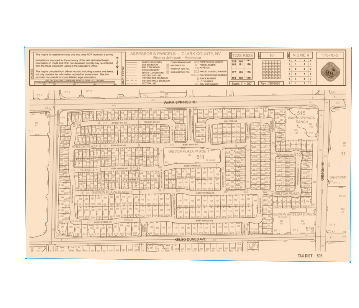 1070 Fish Pond Ave, Henderson, NV for sale Plat Map- Image 1 of 2