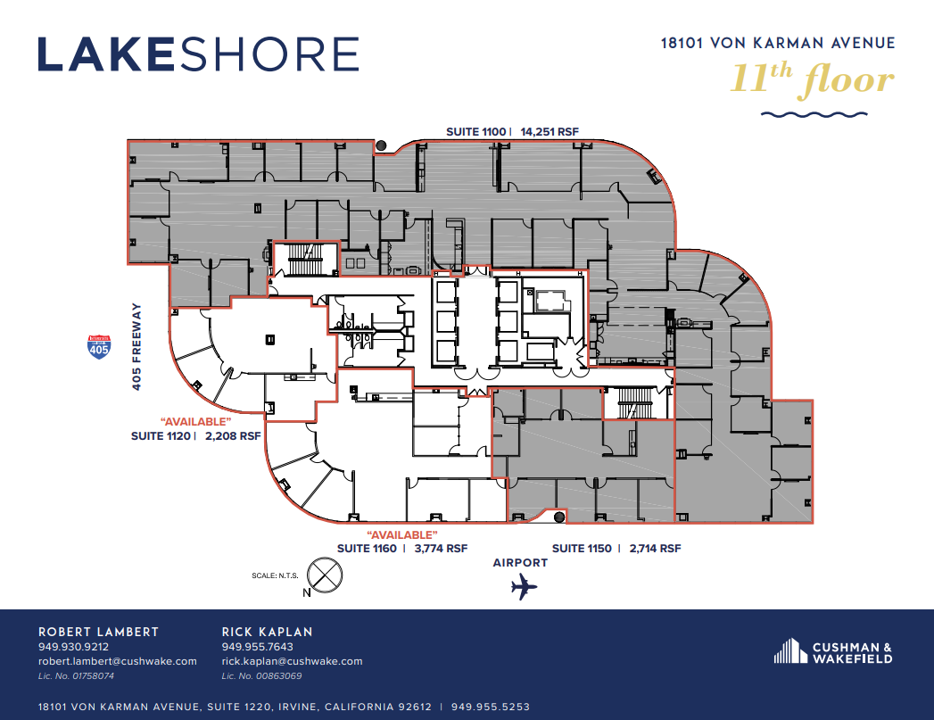 18101 Von Karman Ave, Irvine, CA à louer Plan d  tage- Image 1 de 4