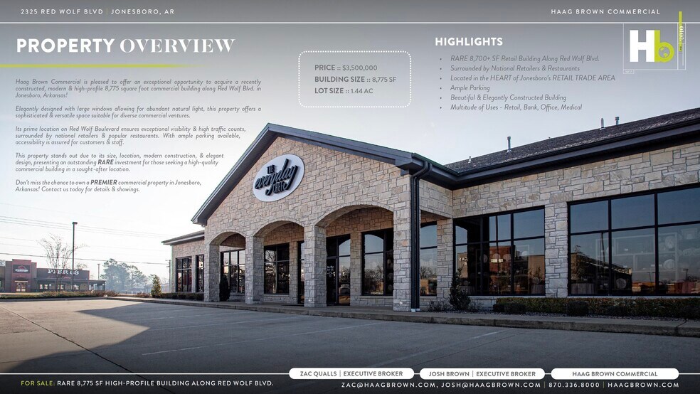 2325 Red Wolf Blvd, Jonesboro, AR à vendre - Photo du bâtiment - Image 2 de 6