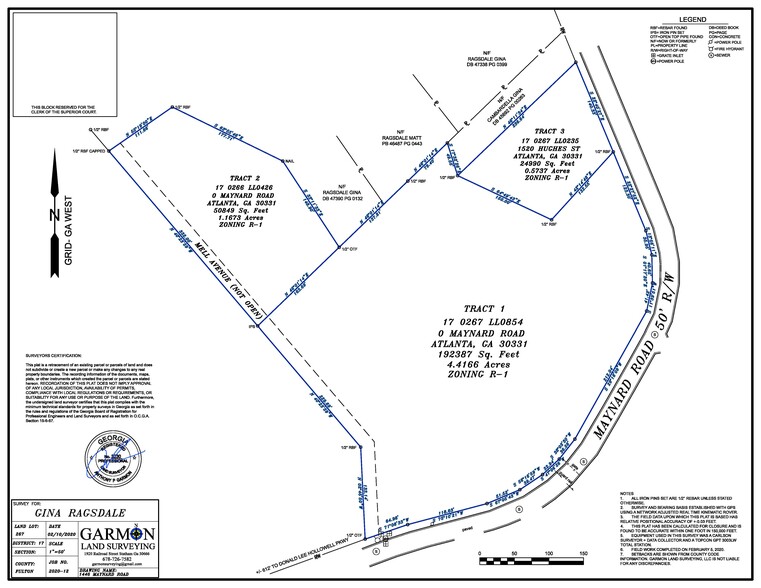 0 Maynard Rd, Atlanta, GA for sale - Plat Map - Image 1 of 1