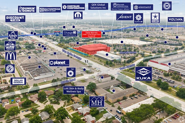 Plus de détails pour 27600-27700 Donald Ct, Warren, MI - Industriel aux enchères