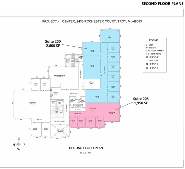 2430 Rochester Ct, Troy, MI à louer Plan d’étage- Image 1 de 1