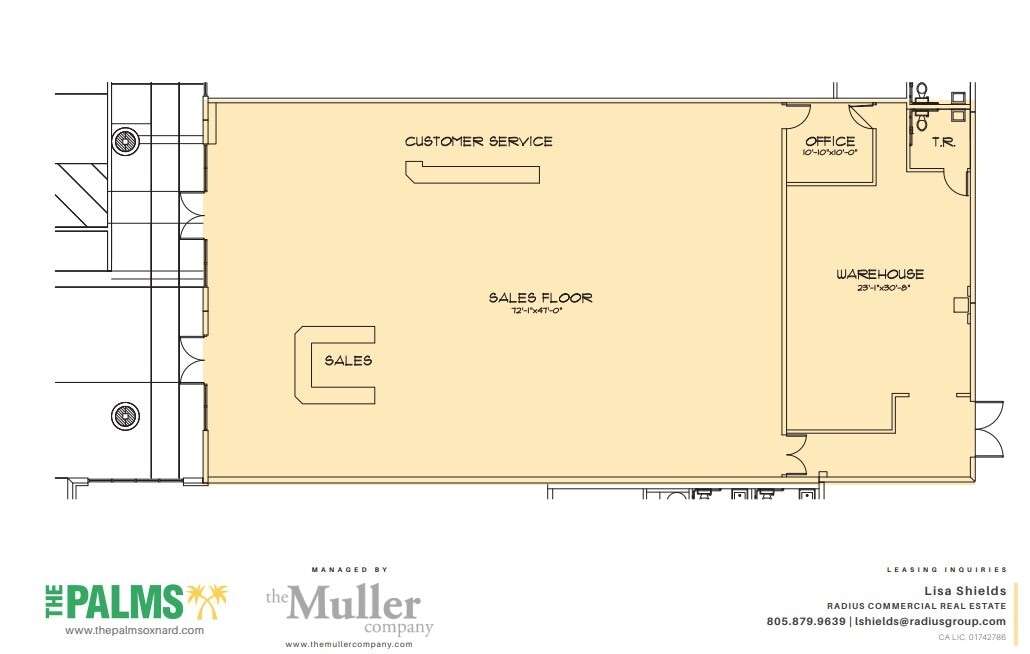 2200 Outlet Center Dr, Oxnard, CA for lease Floor Plan- Image 1 of 2