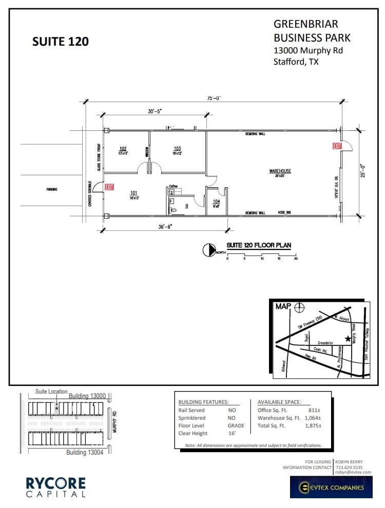 13000 Murphy Rd, Stafford, TX for lease Floor Plan- Image 1 of 1