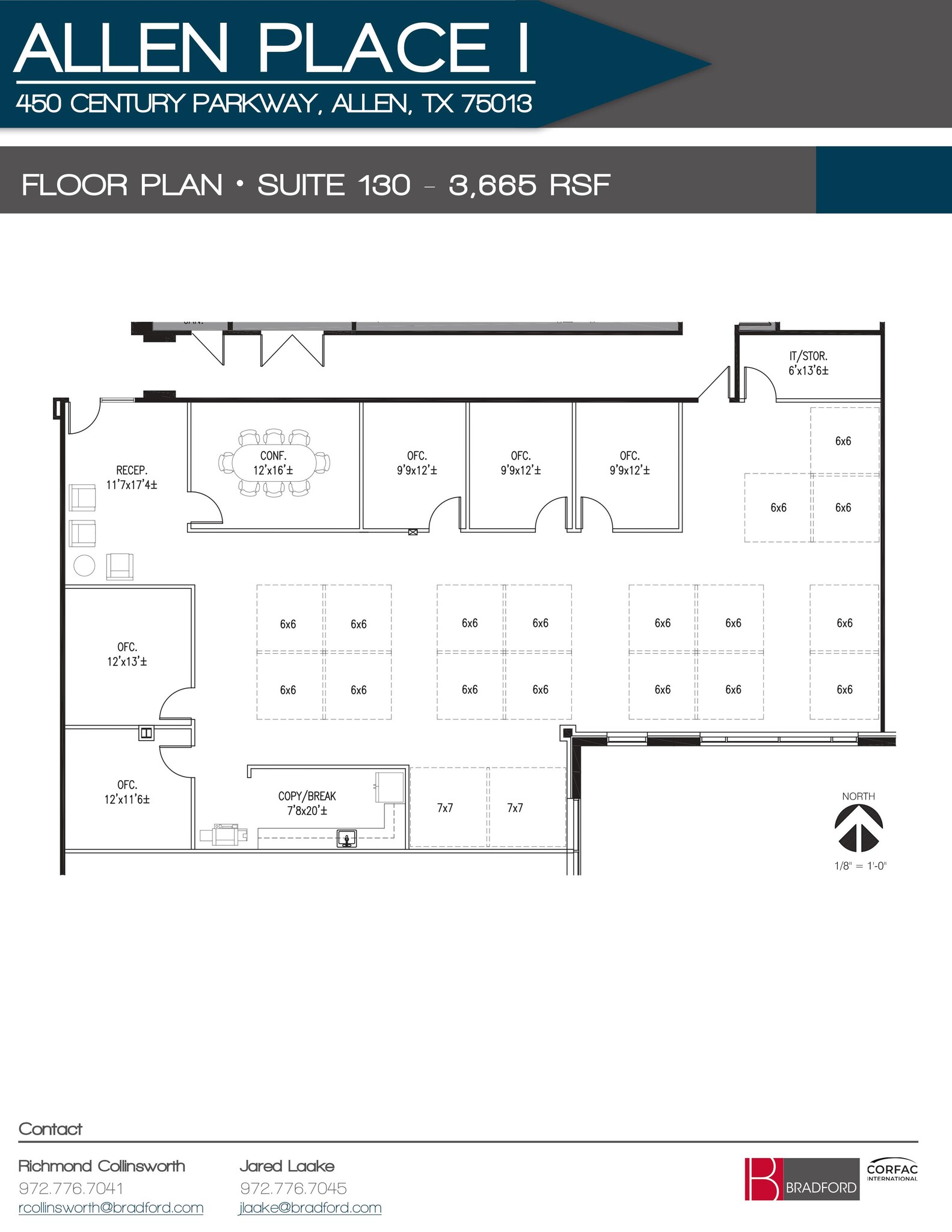 450 Century Pky, Allen, TX à louer Plan d’étage- Image 1 de 1