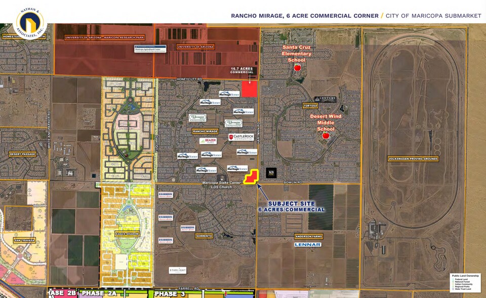 NW Bowlin Rd & Hartman Rd, Maricopa, AZ à vendre - Photo du bâtiment - Image 2 de 2