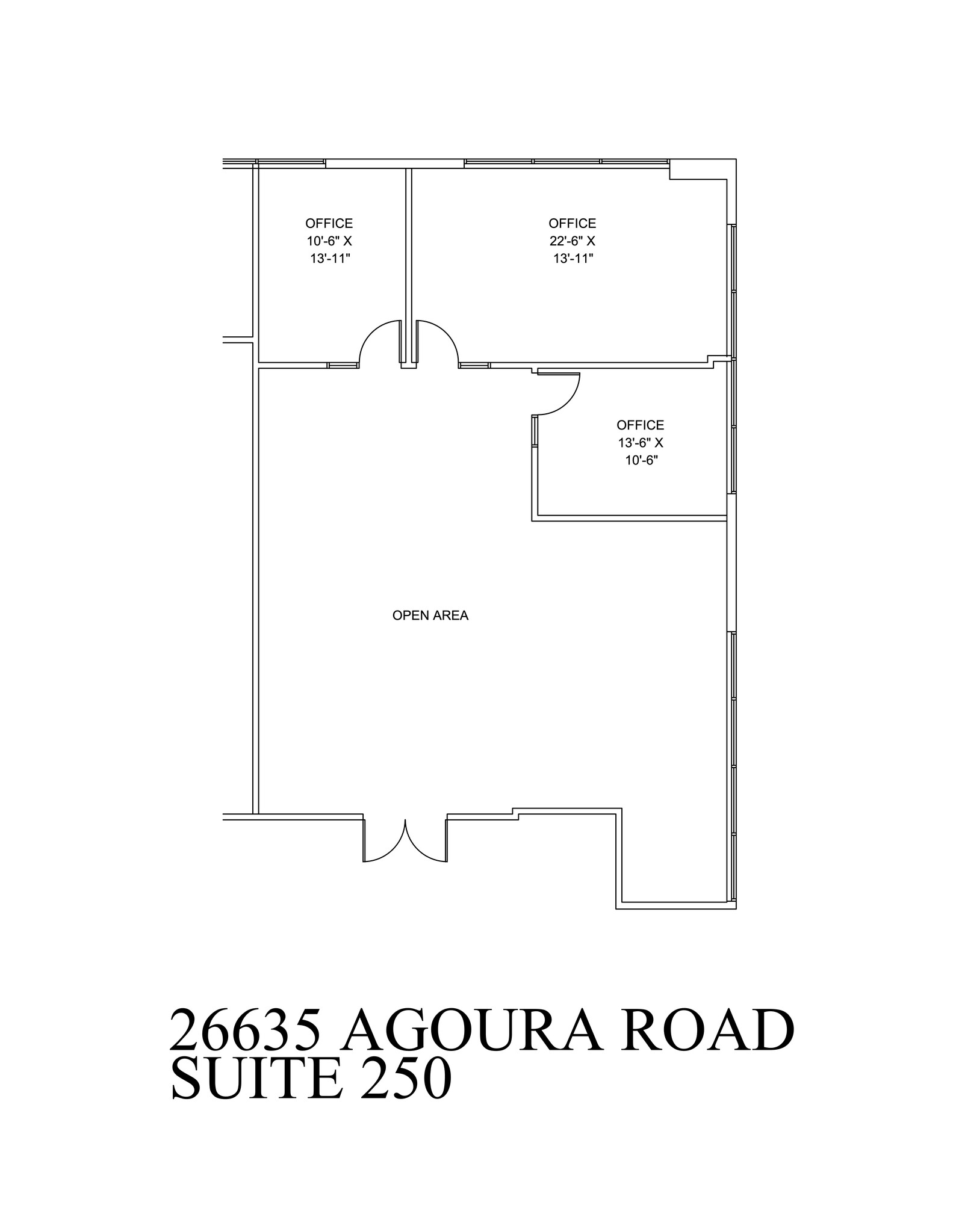 26635-26637 W Agoura Rd, Calabasas, CA à louer Plan de site- Image 1 de 1