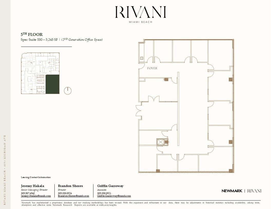 1691 Michigan Ave, Miami Beach, FL for lease Floor Plan- Image 1 of 1