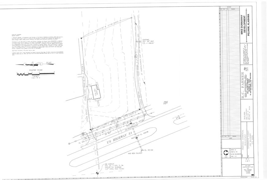 3421 S Pelham Pky, Pelham, AL à vendre - Plan cadastral - Image 1 de 2
