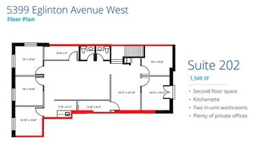 5397 Eglinton Ave W, Toronto, ON for lease Floor Plan- Image 1 of 1