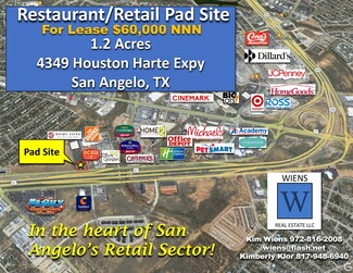 Plus de détails pour 4349 Houston Harte expy, San Angelo, TX - Terrain à louer