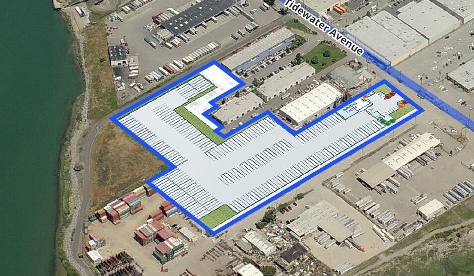 4709-4719 Tidewater Ave, Oakland, CA à louer - Aérien - Image 3 de 3