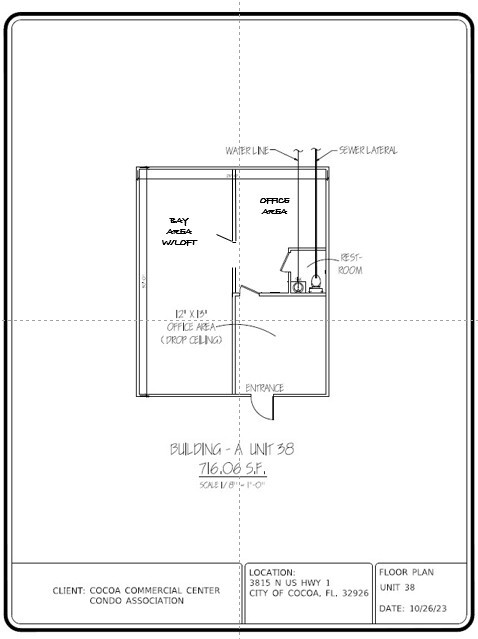 3815 N US Hwy 1, Cocoa, FL à louer Plan d’étage- Image 1 de 6