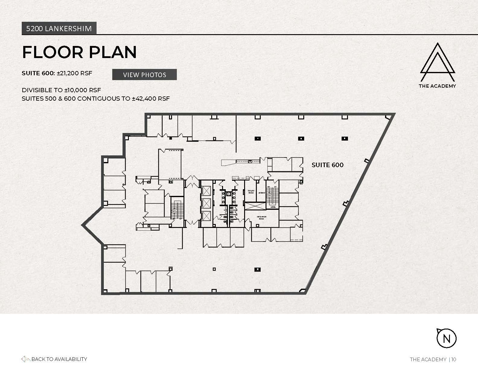 5200 Lankershim Blvd, North Hollywood, CA à louer Plan d’étage- Image 1 de 1