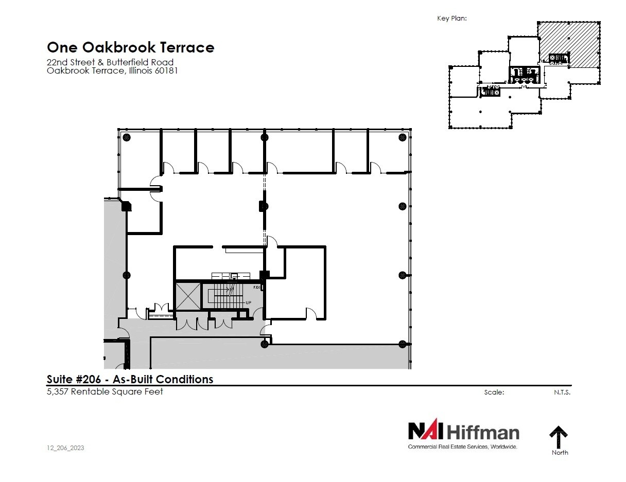 18W200 W 22nd St, Oakbrook Terrace, IL à louer Plan d’étage- Image 1 de 6