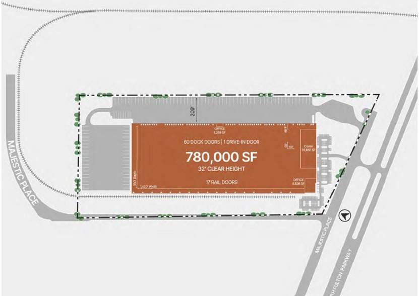 4475 S Fulton Pky, Atlanta, GA à louer - Plan d’étage - Image 3 de 3