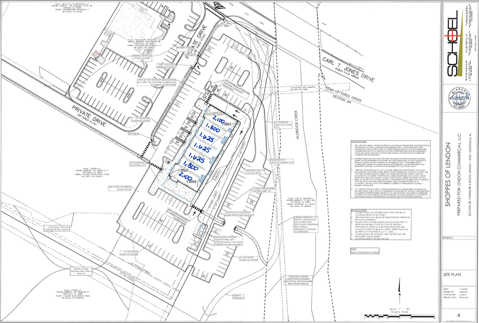 2626 Carl T Jones SE Dr, Huntsville, AL for lease Site Plan- Image 1 of 1