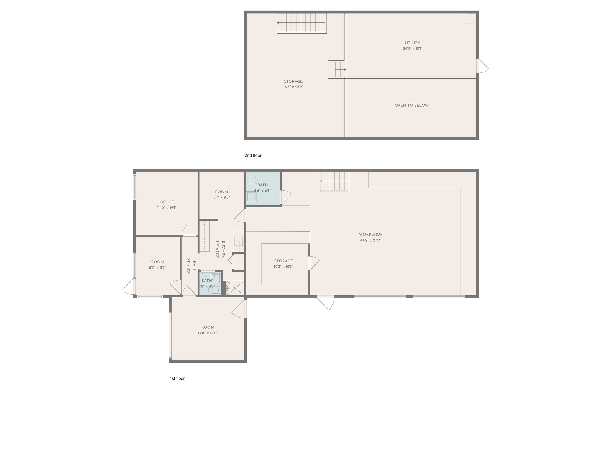13 SW 10th St, Deerfield Beach, FL à louer Plan d’étage- Image 1 de 1