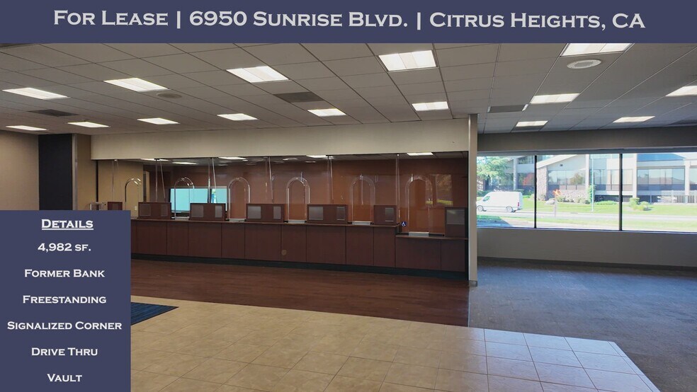 6950 Sunrise Blvd, Citrus Heights, CA à louer - Vidéo sur l’inscription commerciale - Image 2 de 5