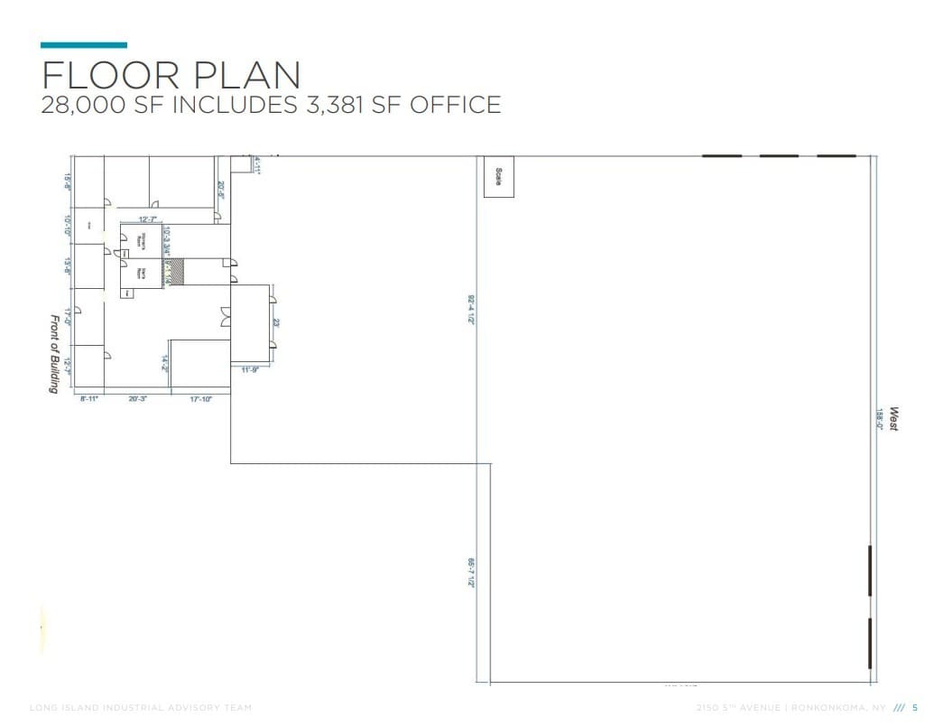 2150 Fifth Ave, Ronkonkoma, NY for lease Floor Plan- Image 1 of 2