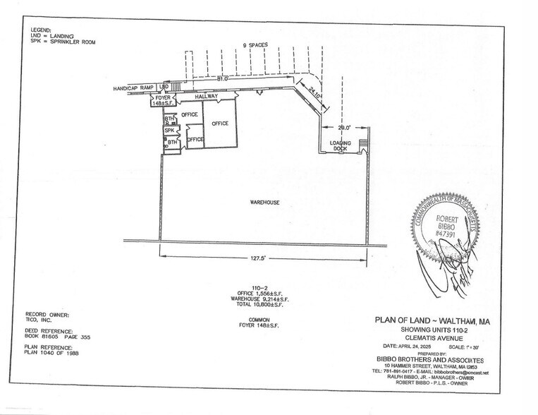 108 Clematis Ave, Waltham, MA à louer - Plan d’étage - Image 3 de 26