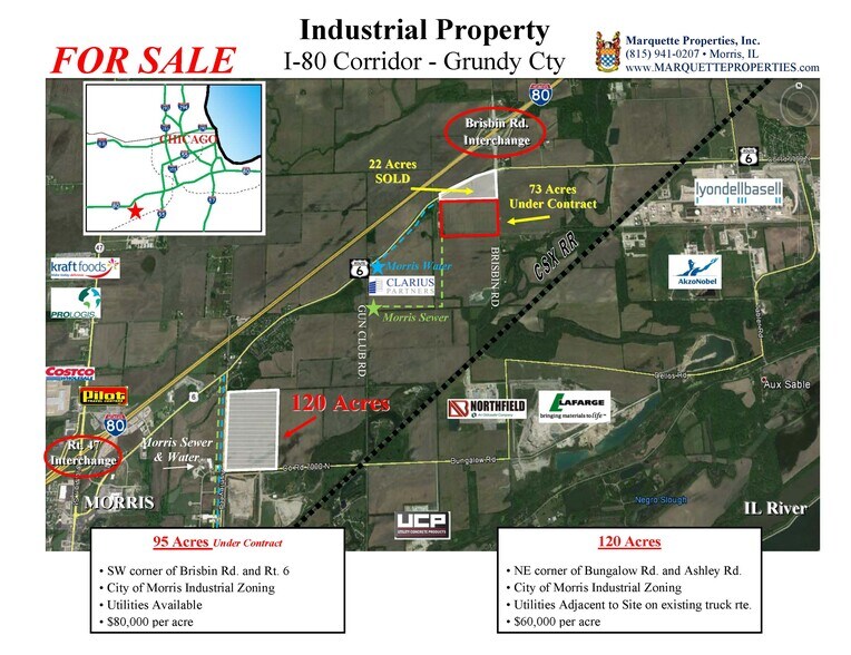 Brisbin Rd & US Route 6, Morris, IL à vendre - Photo du bâtiment - Image 1 de 1