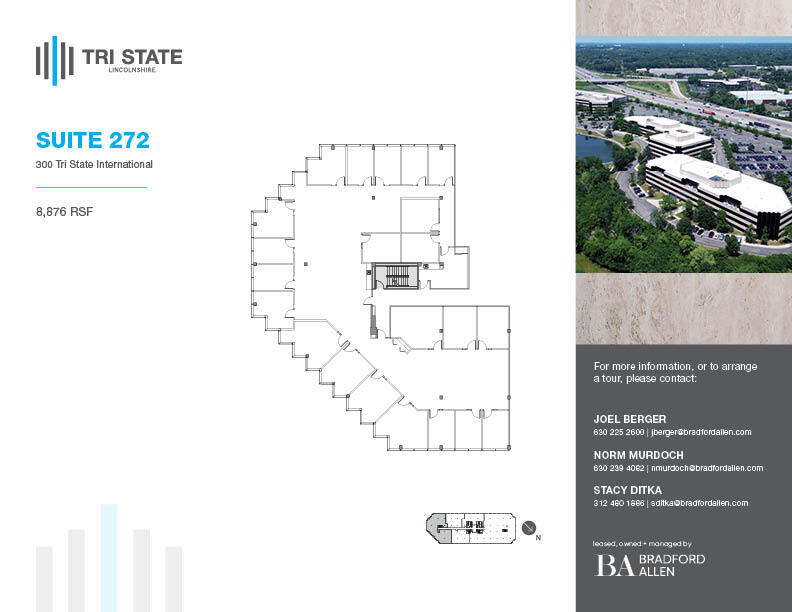 300 Tri State International, Lincolnshire, IL for lease Floor Plan- Image 1 of 1