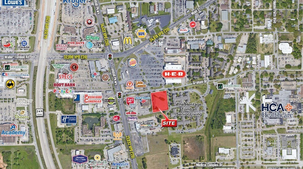 1417 Graham Dr, Tomball, TX à louer - Aérien - Image 2 de 11