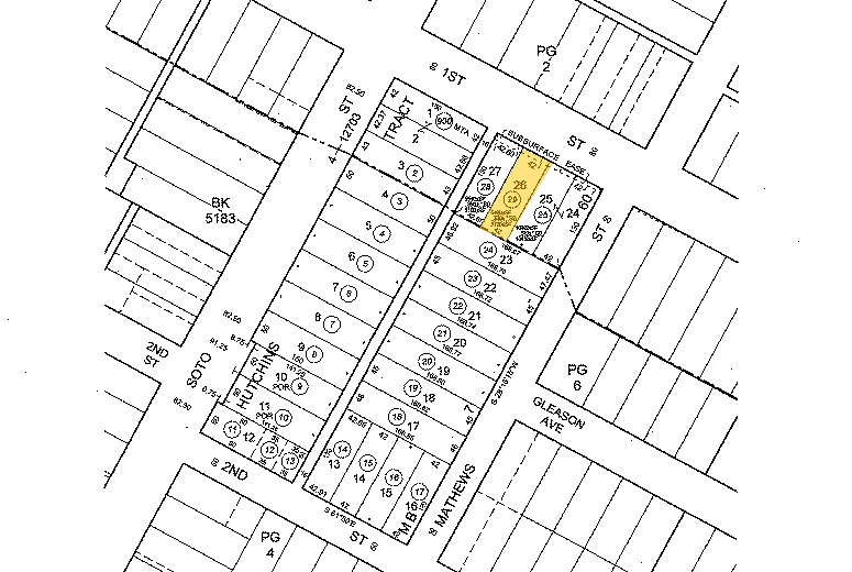 2420 E 1st St, Los Angeles, CA for lease - Plat Map - Image 2 of 39