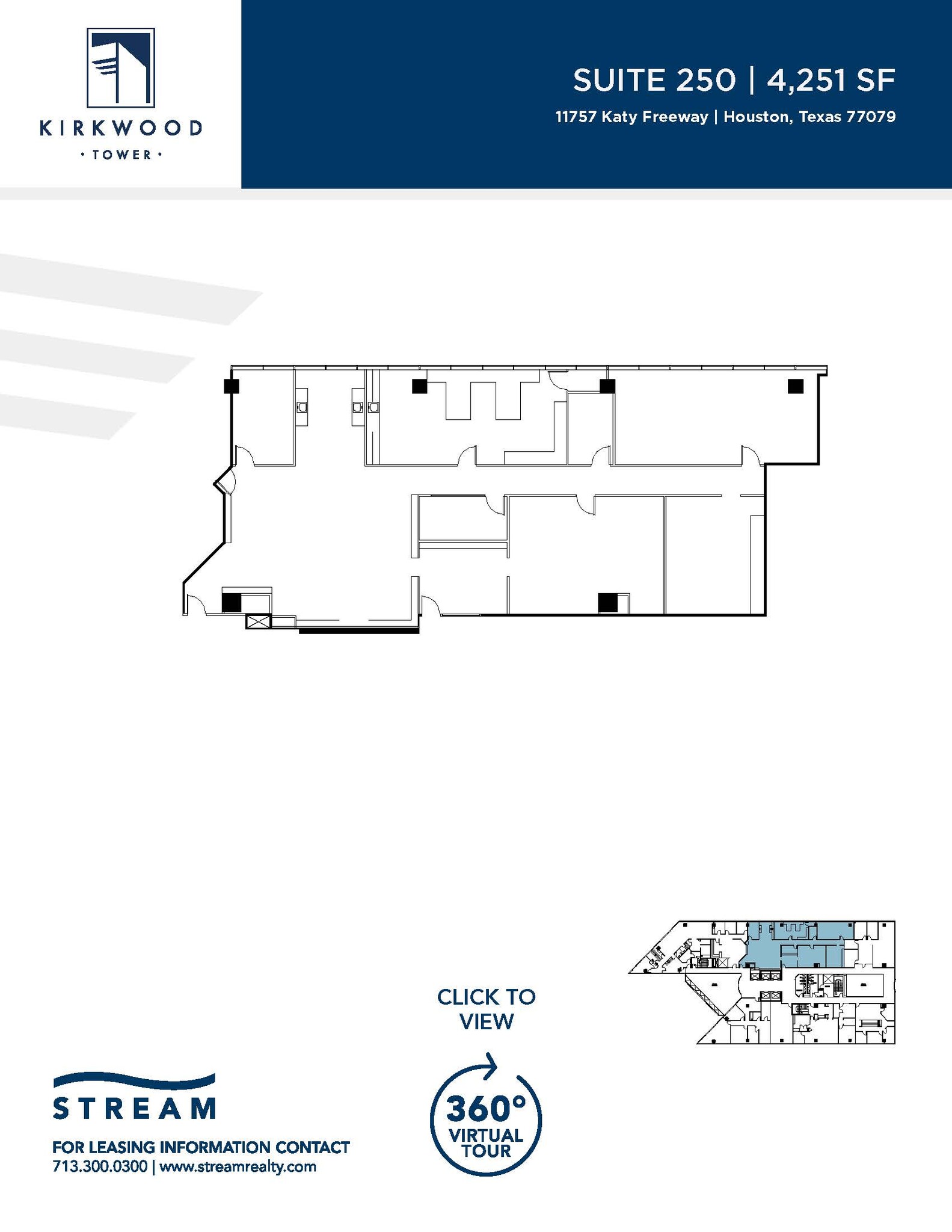 11757 Katy Fwy, Houston, TX for lease Floor Plan- Image 1 of 2