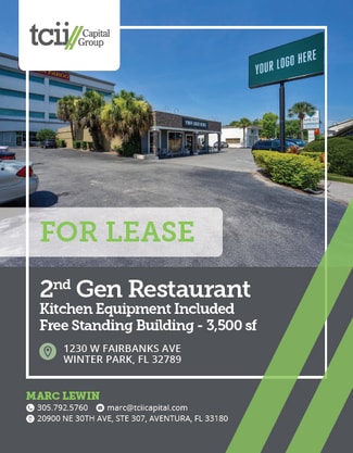 Plus de détails pour 1230 W Fairbanks Ave, Winter Park, FL - Commerce de détail à louer