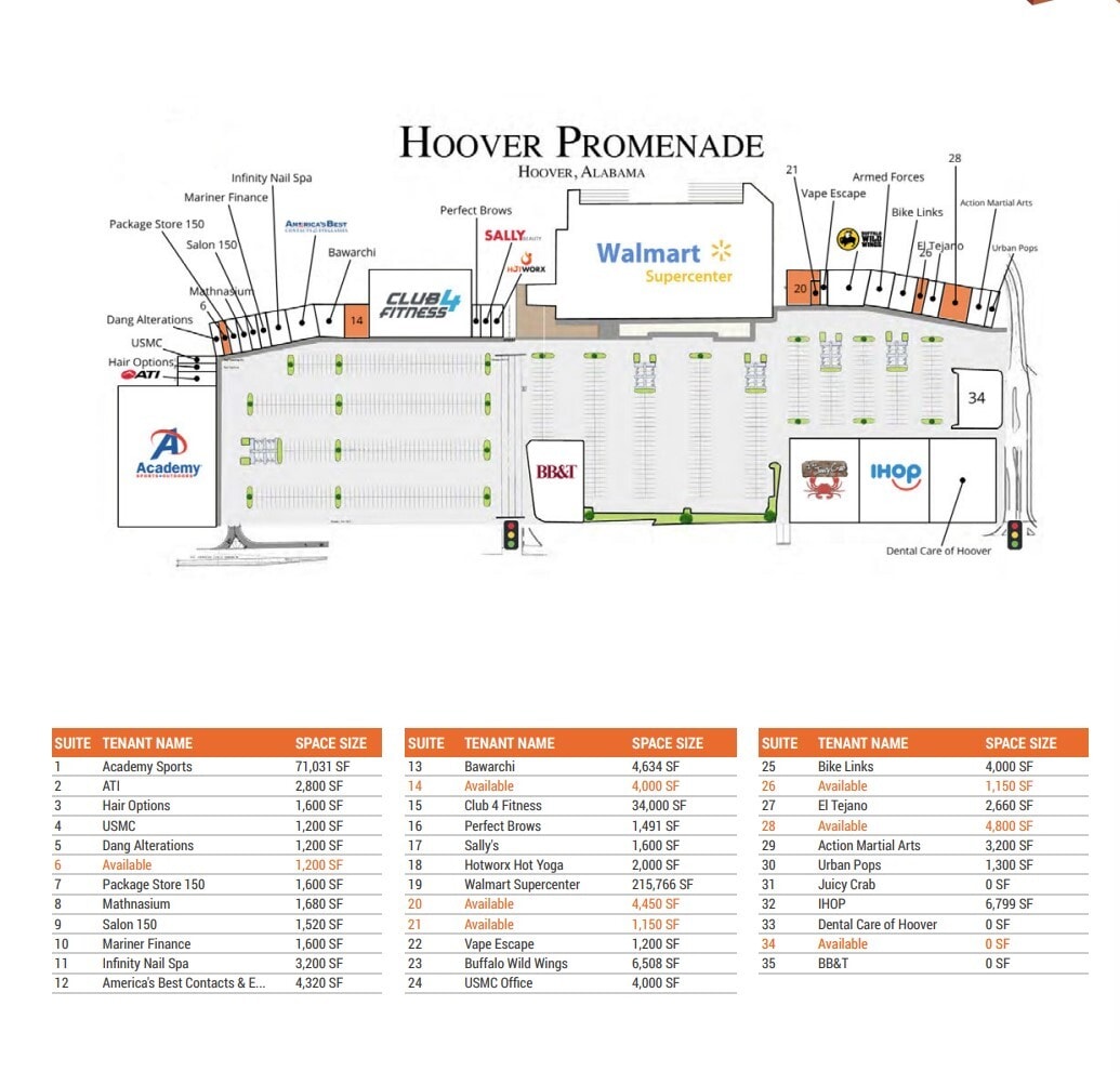 2780 John Hawkins Pky, Birmingham, AL for lease Site Plan- Image 1 of 1