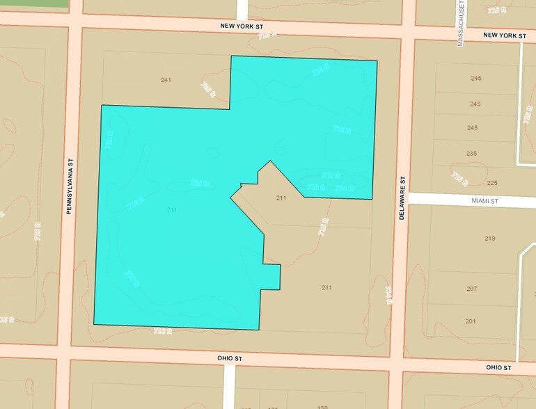 211 N Pennsylvania St, Indianapolis, IN à louer - Plan cadastral - Image 3 de 4