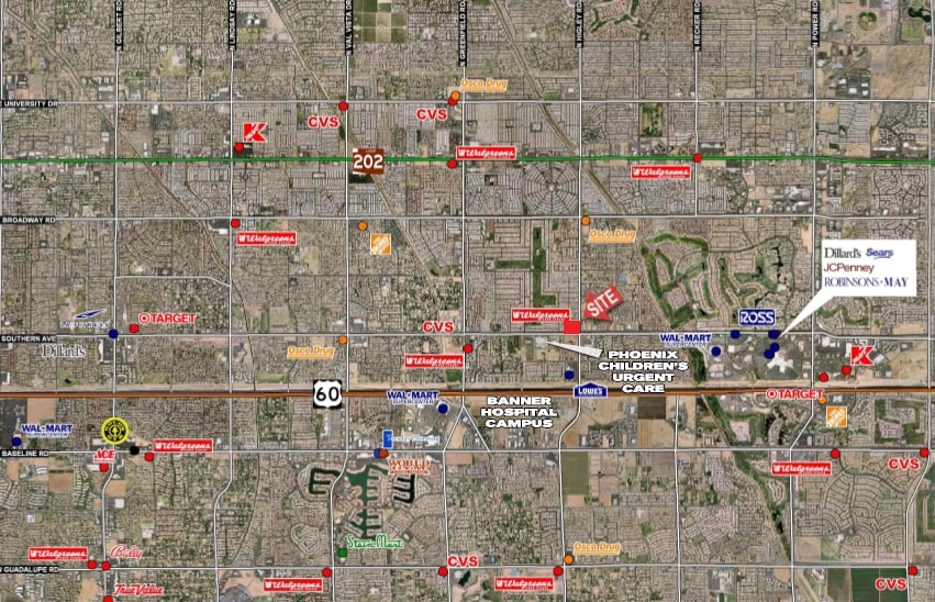 5110 E Southern Ave, Mesa, AZ for lease - Aerial - Image 3 of 5