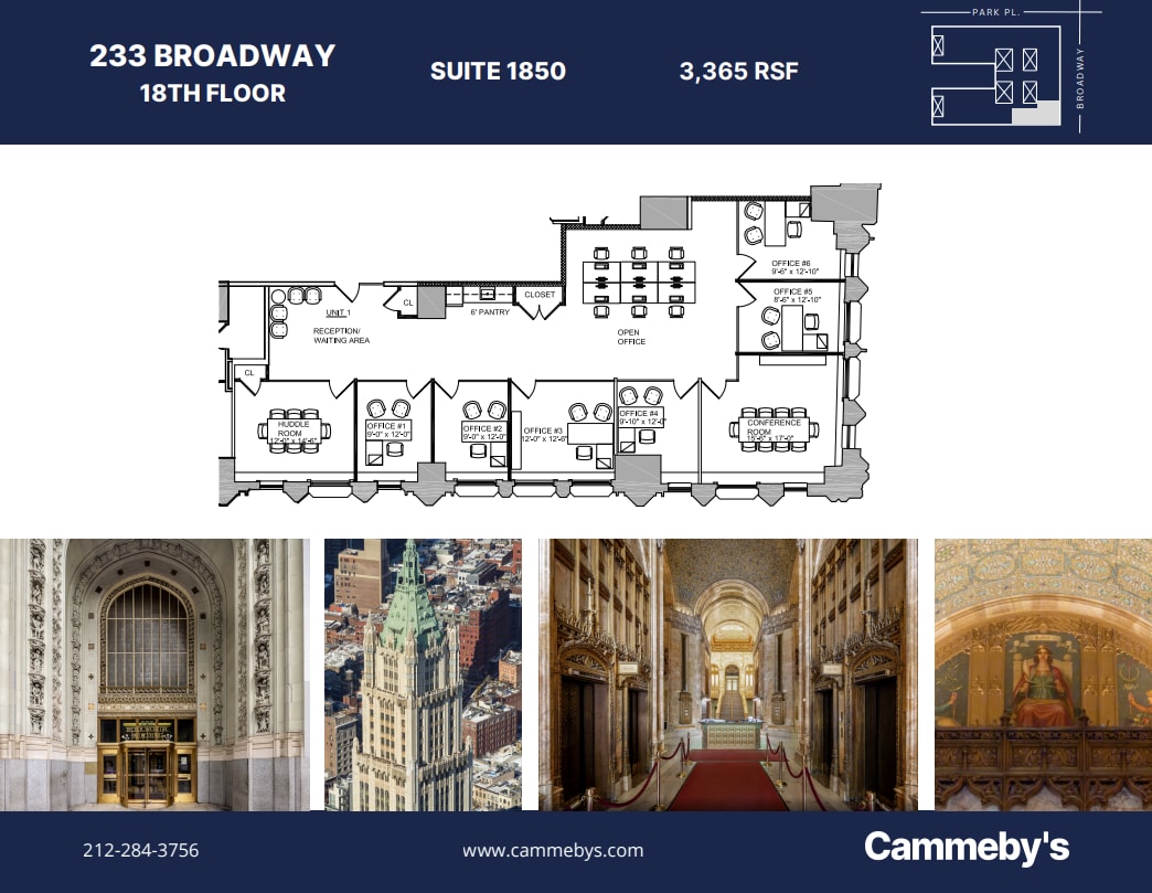 233 Broadway, New York, NY à louer Plan d’étage- Image 1 de 1