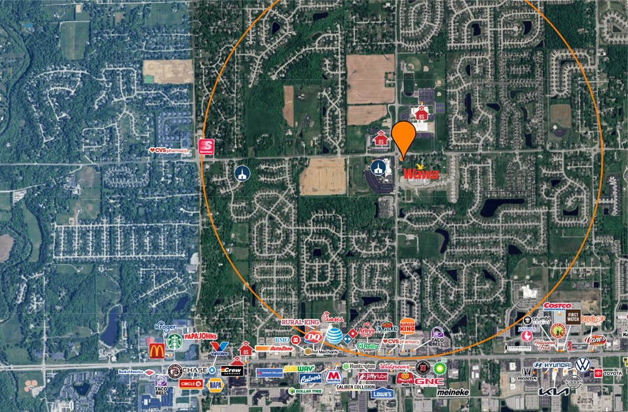 8063 E County Road 100 N, Avon, IN for lease - Aerial - Image 2 of 2