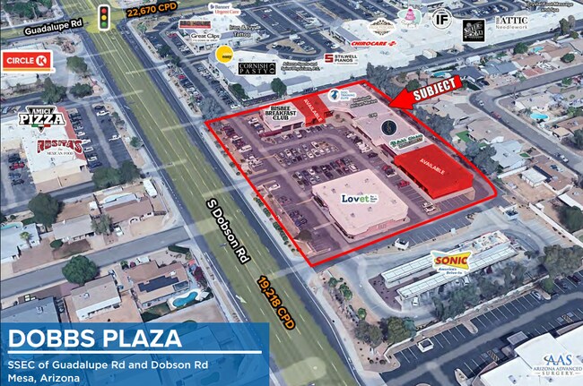 More details for 2909-2917 S Dobson Rd, Mesa, AZ - Retail for Lease